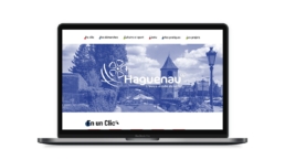 mockup - webdesign mairie de Haguenau réalisé par le graphiste Noé Heilmann